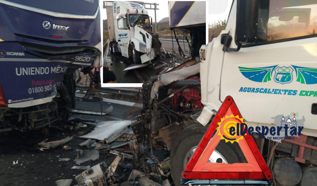 #AutopistaSigloXXI: camión de carga choca por alcance contra autobús de ...